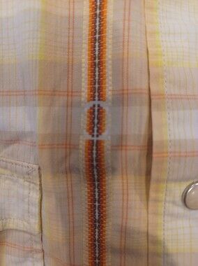 💛🔥🧡LUCKY BRAND COWGIRL COWBOY LONG SLEEVE PEARL SNAP SHIRT SMALL